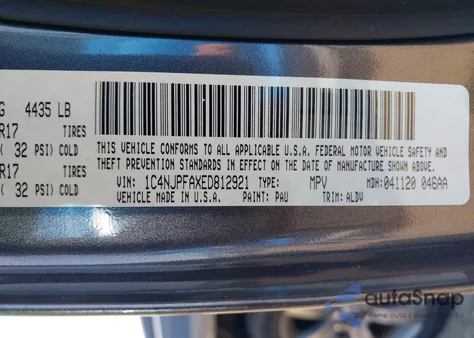 2014 Jeep Patriot High Altitude из США, поврежденный, VIN 1C4NJPFAXED812921